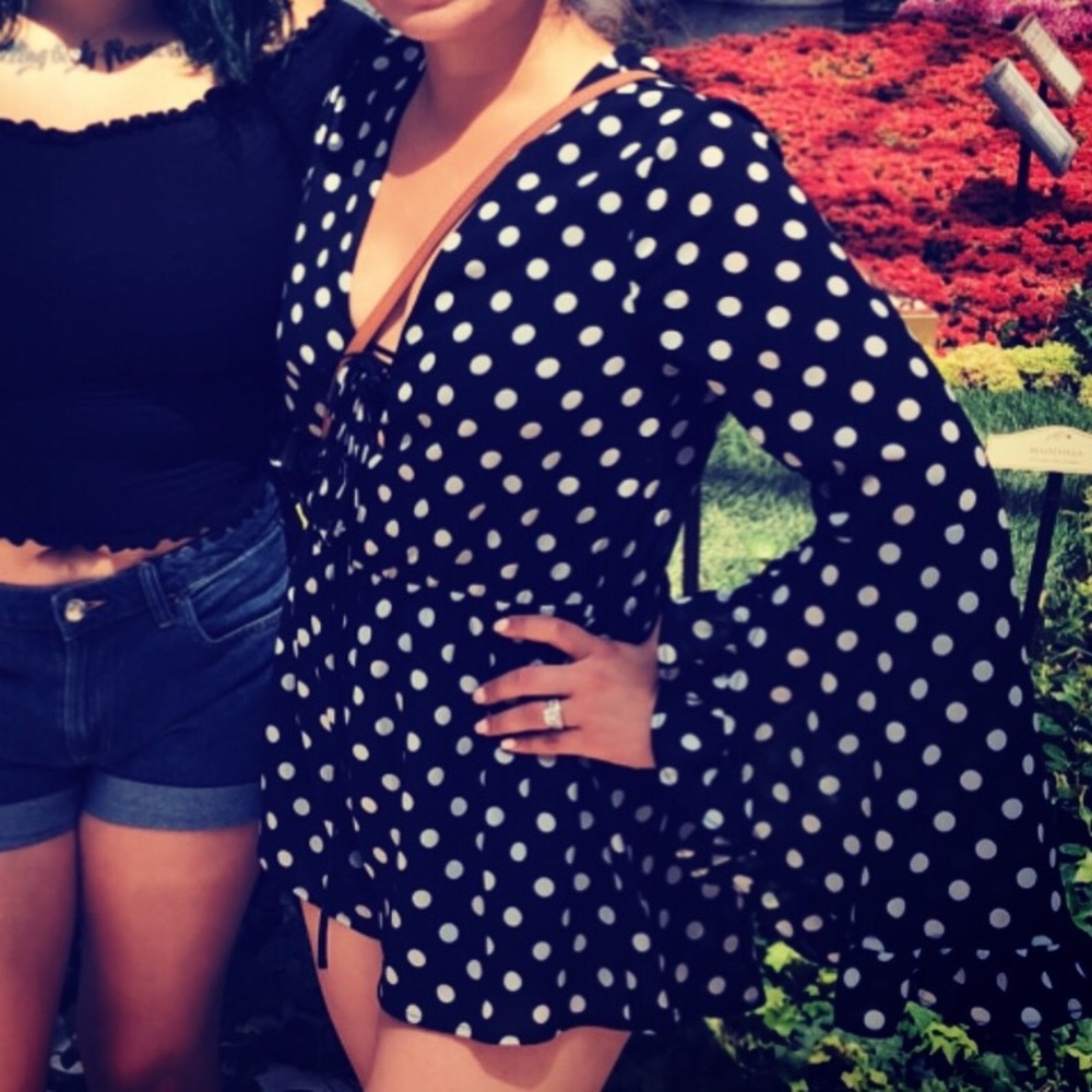 Polk a dot romper